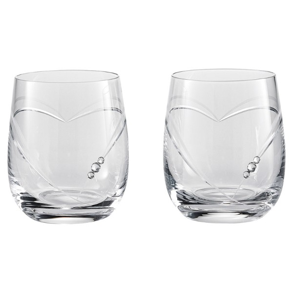 ストラス ハート イン ハート オールドグラス 250ml ペア 酒器 カップ ぐいのみ タンブラー ジョッキ ビール ハイボール 日本酒 ウイスキー ロック ワインスロバキアのガラスメーカーのグラス