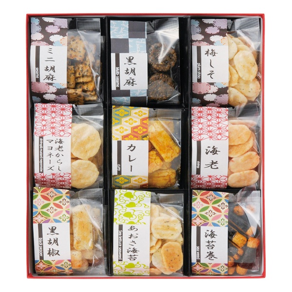 お煎餅9種詰合せ あられ煎 あられ 詰め合わせ せんべい 低脂質 間食 美味しい おせんべい おつまみ 小分け 個包装 お取り寄せ ギフト こだわり ギフトセット おかき 米菓 煎餅 和菓子 お返し 