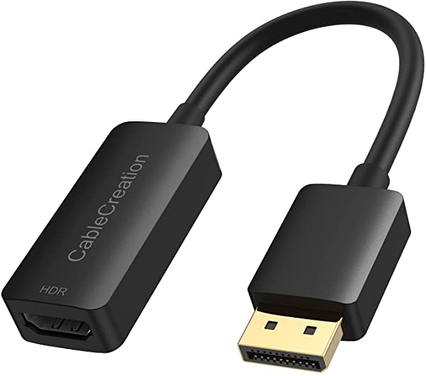 アクティブDP to HDMI アダプタHDR 4K@60Hz Display Port 1.4 to HDMI2.0変換DP(オス) to HDMI(メス)4K UHD A & V同期(オー