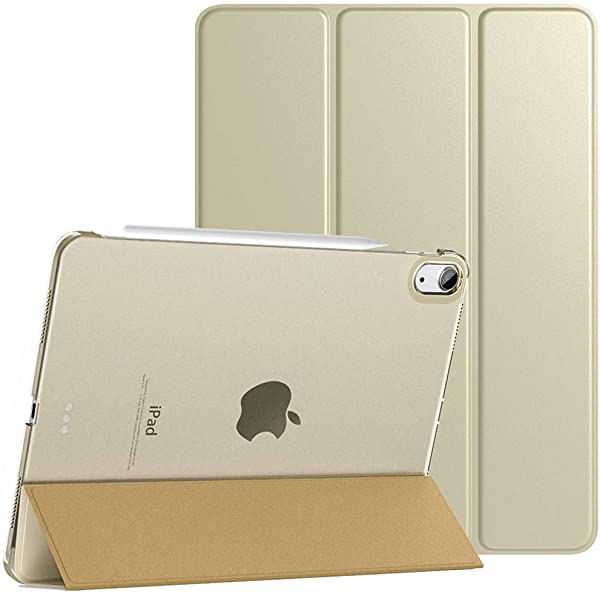 i Pad air 4 ケース 2020 10.9インチ i Pad Air 第4世代 半透明 ハードカバー PUレーザー 開閉式 三つ折り スタンド マグネット オートスリープ機能 Pencil第2
