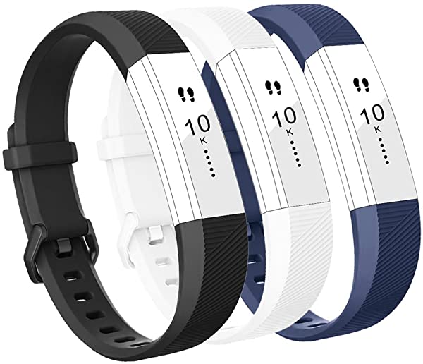 バンド for Fitbit Alta HR Fitbit Alta 交換バンド ベルト 快適な穴留め式バンド for Fitbit Alta 2016 Fitbit Alta HR 2017 (3 