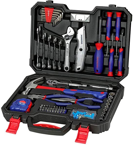 160PC ホームツールセット 工具セット 作業工具セット 家具の組み立て＆住まいのメンテナンス用 家庭用基本工具厳選された160点使用頻度高い工具をツールボックスにセットアップされて、常生活でのちょ
