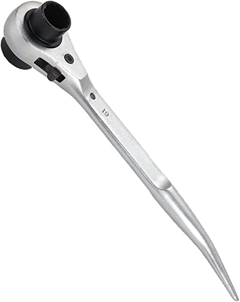 両口ラチェットレンチ 曲がりシノ付き 2サイズ (17*19ｍｍ)