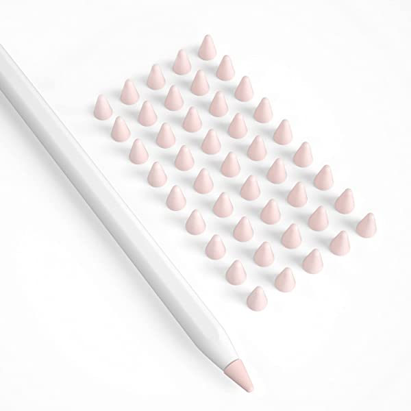 45個入り Apple Pencil ペン先 アップルペンシル 1/2 保護 カバー 第1世代/第二世代 tips 使いやすいです 超薄 静かな 滑り止め（ピンク）6個入り Apple Pencil 