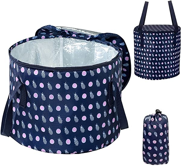 バケツ 折りたたみバケツ 保冷バッグ 蓋付き 折りたたみ 14L 軽量 断熱 多機能 洗車 キャンプ 収納 アウトドア バーベキュー ビーチ 飲料