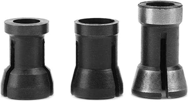 [3個]コレットチャック 6 / 6.35 / 8 mm ドリルコレット 変換チャック ロータリーツール アダプタトリミング フライス盤 回転工具用 木工