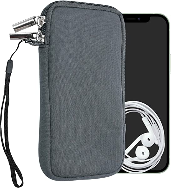 クッション ポーチ XL 6.7/6.8' ネオプレン スマートフォン 保護 ケース グレー特徴全方位保護: 大切なスマホにこのスタイリッシュな保護ケースで新しい表情と強力な保護をプラスして