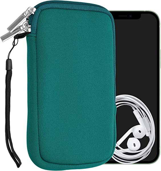 クッション ポーチ L 6.5' ネオプレン スマートフォン 保護 ケース 翡翠色特徴全方位保護: 大切なスマホにこのスタイリッシュな保護ケースで新しい表情と強力な保護をプラスしてください。