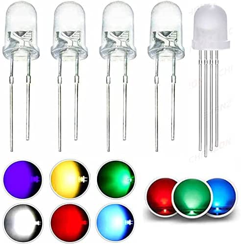 475個セット 発光ダイオード 5mm 3mm ダイオードセット 超高輝度 LED電子部品 白/グリーン/青/黄色/オレンジ/パープル/RGB【特徴】 ヘッド径：3mm、5mm。点灯色：白/オレンジ/