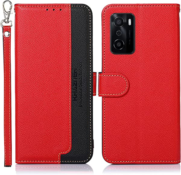 OPPO A55s 5G ケース 手帳型 オッポ a55s 5g 手帳 ケース 耐衝撃 ストラップ付き [RFIDブロッキング] カード収納 横置きスタンド機能 高級PUレザー マグネット開閉式 便利