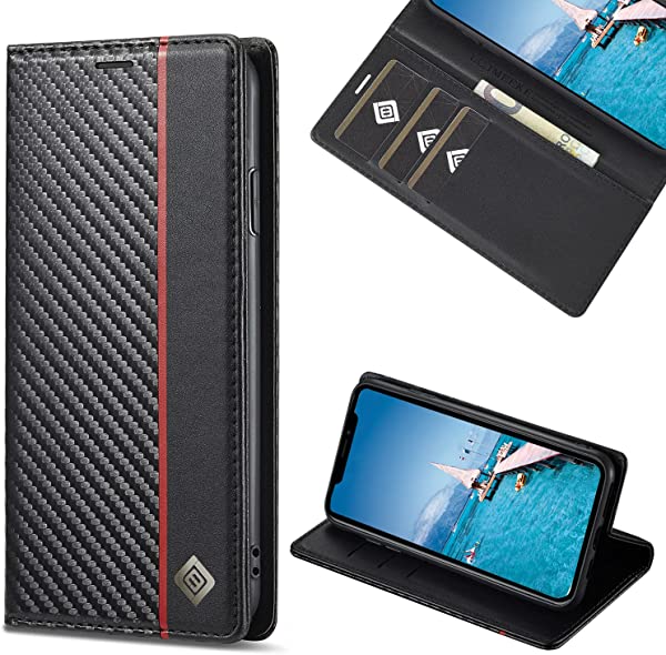 i Phone 13Pro Max ケース 手帳型 アイフォン 13プロ Max カバー おしゃれ 財布型 13pro Max 手帳型 炭素繊維テクスチャ 内蔵マグネット 携帯カバー スタンド機能 指