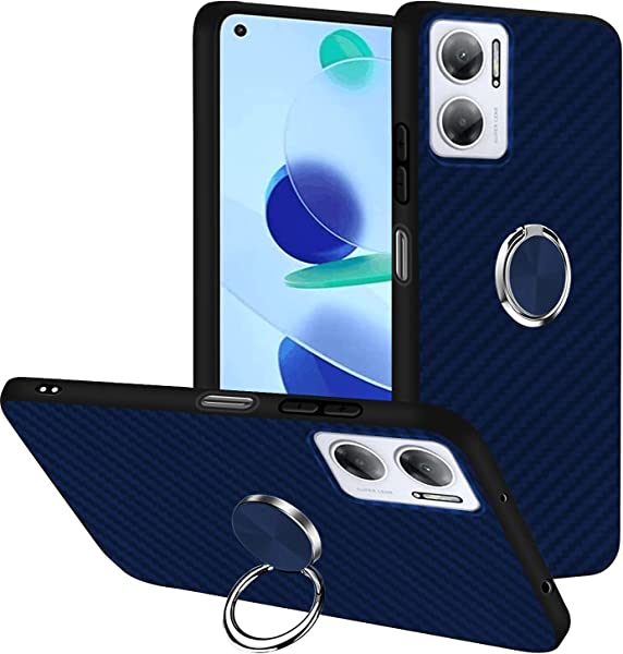 Redmi Note 11E 5G ケース リング付き TPU ソフト 背面 炭素繊維 ストライプのデザイン シャオミ Note11E 耐衝撃 ケース カバー キャンプ アウトドア 野外 仕様 衝撃吸