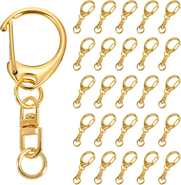 キーホルダー 金具 キーホルダーパーツ ワンタッチキーホルダー金具 回転カン ナスカン 丸カン付き キーホルダー金具 ハンドメイド キーホルダー キーリング 手作り 素材 DIY アクセサリーパーツ 