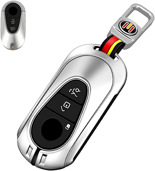 キーケース メルセデスベンツ用 スマートキーケース キーカバー 亜鉛合金 シリコン 手触りいい 3ボタン ベンツ 専用設計 Mercedes Benz S
