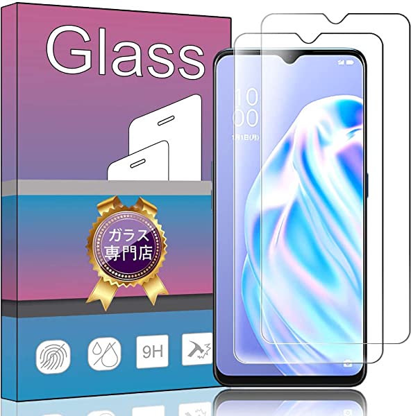 【2枚セット】 OPPO Reno3 A 用 専用 ガラスフィルム 強化ガラス 液晶保護フィルム FOR OPPO Reno 3A 用 対応 フィルム 旭硝子素材 厚さ0.33?o 硬度9H 丸縁加工