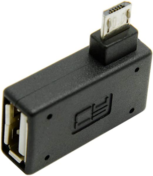 90度 左 アングル Micro USB 2.0 OTG ホスト アダプタ USB電源 for Galaxy s3 s4 s5 note2 note3スマホ & タブレット90度左アングルMi