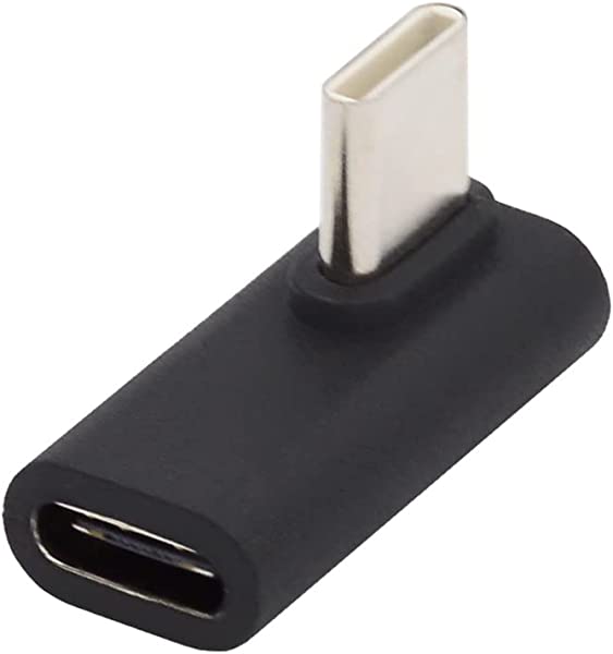 90度 薄型 右 & 左 USB 3.1 Type-C オス-メス 延長アダプター ノートパソコン & タブレット & スマホ用 送料無料