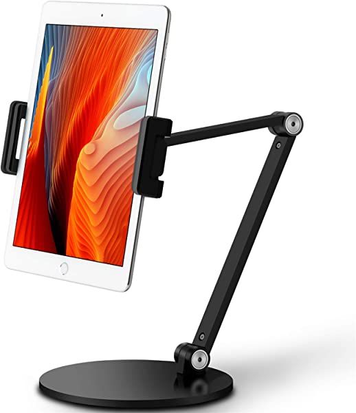 タブレットスタンド アーム ホルダー マウント ホルダー 360度回転可能 高さ 角度 調整可能 4.5-13 スマホ タブレット iPhone iPadタブレ