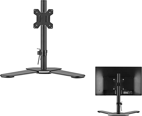 1画面 40cm アーム抜き 置き型 PCモニターアーム 13-32インチ対応 液晶ディスプレイ スタンド VESA規格75-100mm 耐荷重10kg【ご注意】取り付けは自己責任でお取り付けください