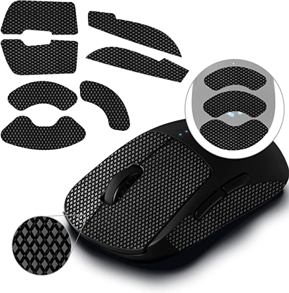 ゲーミングマウス グリップ テープ マウスグリップ テープ Mouse Grip Tape for Logicool G PRO Wireless 無線用 極薄 0.5mm 吸水性 アン
