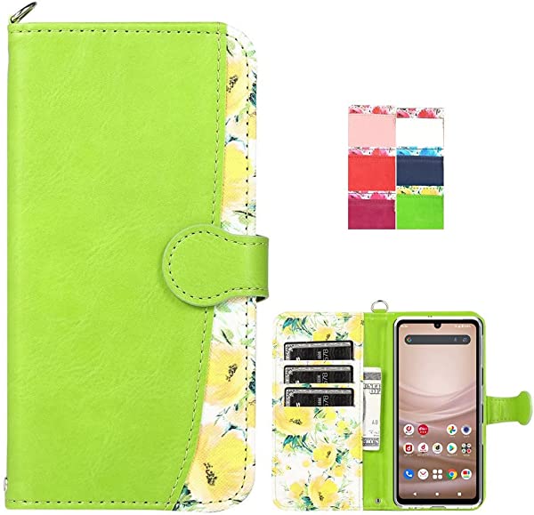 AQUOS sense7 手帳型ケース カバー スマホケース 5G SHG10 au SH-53C docomo AQUOSsense7 ケース 手帳型 手帳タイプ 財布型 クリア マグネット icカ