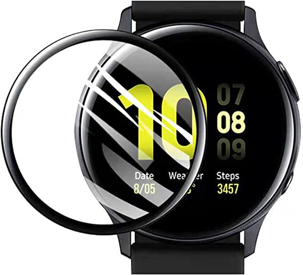 【2枚セット】 Galaxy Watch4 40mm フィルム Samsung サムスン ギャラクシー ウォッチ 4 40mm 液晶保護フィルム PMMA+PC製素材 3D 高透過率 耐衝撃 防塵 飛