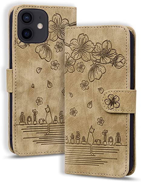 i Phone11 ケース 手帳型 さくら柄 i Phone 11 用カバー アイフォン11 ケース 油絵デザイン ヴィンテージカラー 快適な質感 財布型 i Phone 11 手帳 スマホケース あ