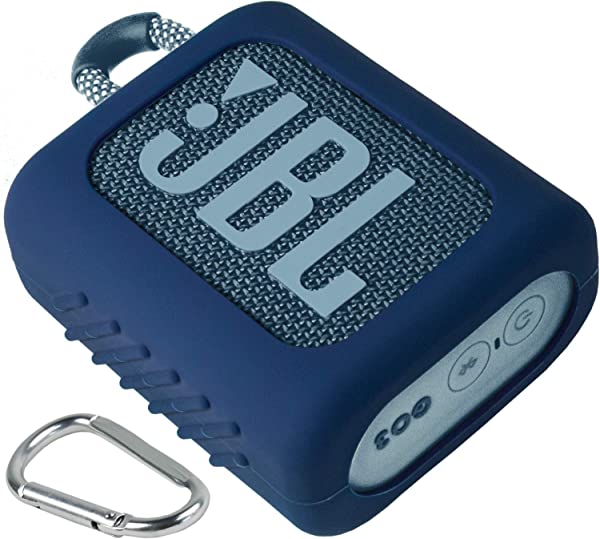 JBL GO3 GO 3 Bluetooth ポータブルスピーカー 専用 保護 収納 シリコンケース- (ブルー)【互換品】