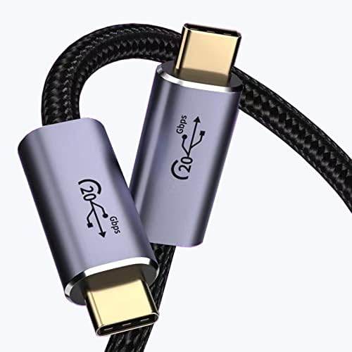 USB-C & USB-C ケーブル USB 3.2 Gen 2x2 (20Gbps) 高速データ転送データ転送・充電ケーブル [8K 60Hz 映像出力 最大20V 5A 100W 高速充