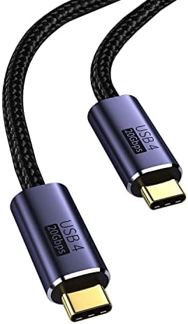 USB4 ケーブル USB Type-C Thunderbolt 3対応 20Gbps 高速転送 PD対応 100W急速充電 8K 60Hz映像出力 ナイロン編みMac Book Pad Surfac