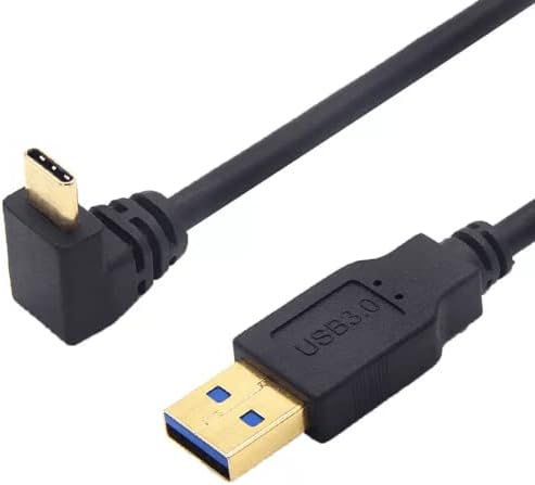 USB Type C 3.2 方向変換 ケーブル 0.25m 0.5m 1.0m 1.5m 1.8m USB-A オス to USB-C オス 90度 L字型角度変換 ケーブル高耐久 超急速充電 56