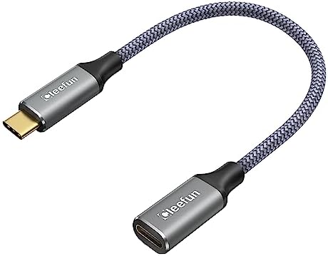 USB C 延長ケーブル 1m USB 3.1 Gen2 (10Gbps) Type C 延長ケーブル 100W 5A PD急速充電 タイプC 延長ケーブル Cタイプ 延長コード 高耐久ナイロンラップ
