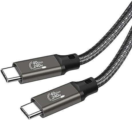USB4 ケーブル thunderbolt 4 対応 Type C ケーブル 40Gbps 高速転送 PD240W(48V 5A) 急速充電 8K@60Hz映像出力 PD3.1 QC4.0 対応 Th