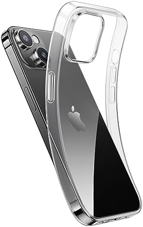 i Phone 15 クリア ケース 透明 ソフト TPU カバー 軽量 衝撃吸収 傷つけ防止 ワイヤレス充電対応 アイフォン15（6.1インチ）対応 スマホケースi Phone15 クリアケース 軽