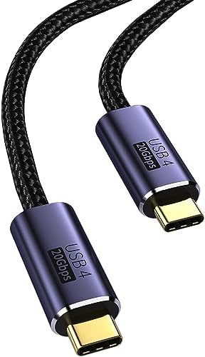 USB Type-C ケーブル USB4 ケーブル PD対応 100W急速充電Thunderbolt 3対応 20Gbps高速転送 8K 60Hz映像出力 ナイロン編みMac Book Pad Sur