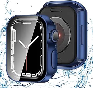 アップルウォッチ カバー Apple Watch カバー 45mm 対応 ケース 3D 直角エッジ デザイン 耐衝撃 全面保護 超薄型 スマートウォッチ 保護