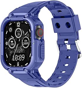 Apple Watch バンド 45mm 44mm 42mm ベルト 金属 ケース 一体型 Apple Watch Ultra2 Ultra SE2 SE 9 8 7 6 5 4 3 2 1ケース 耐