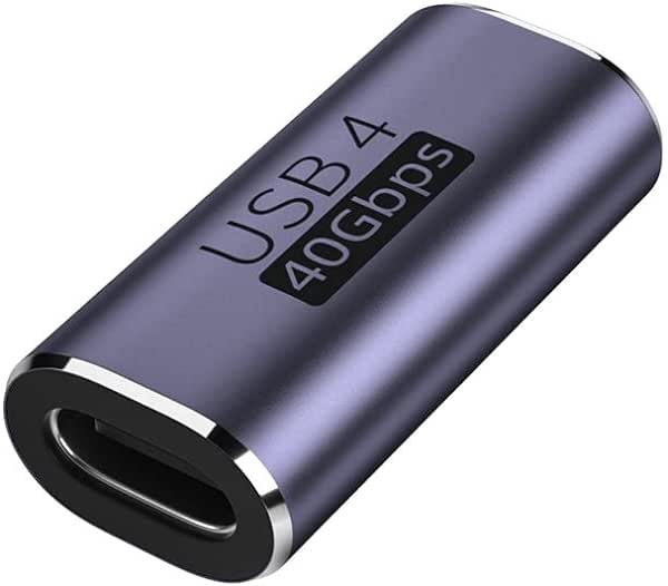USB Type C 延長アダプタ 40Gbps高速データ転送 & 100W/5A急速充電 8K@60Hz映像出力 タイプ USB-C Type C 延長コネクタ USB4メス 延長コード T
