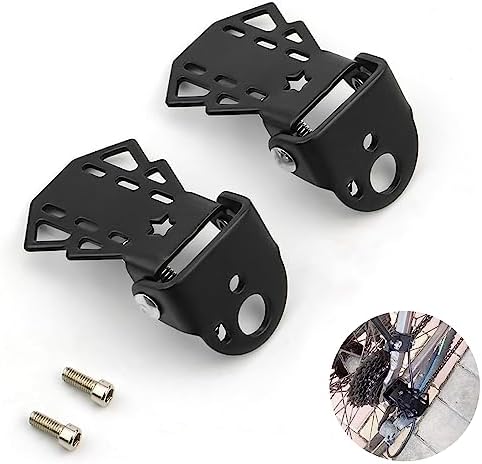 2本セット 自転車ステップ ギヤガード 自転車用 厚さ ハブステップ 合金 耐久性 汎用 サイクルステップ ブラック フートペダル カスタムパーツ2本セット 自転車ステップ ギヤガード 自転車用 厚さ