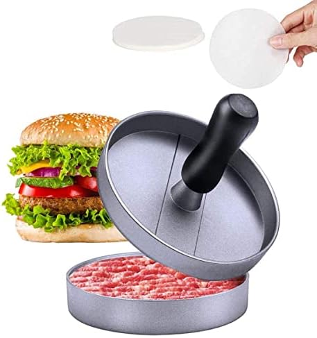 ハンバーガープレス 本格 パテ 肉プレス 調理器具 キッチン用品 ハンバーガーメーカー ミートプレス 新型金属製 ワックスペーパー 100枚入れ付着していない表面は、除去中にパティをそのまま維持し、ク
