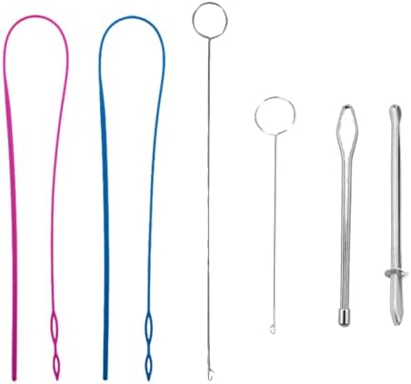 糸通し 紐通し ゴム通し ラウンドヘッドクリップ 針糸通し器 フラットヘッドクリップ 針糸通し ひも通し ゴムバンド工具 裁縫セット ゴム紐通し 丸頭クリップ 平頭クリップ 手芸用品 手編み DIYの