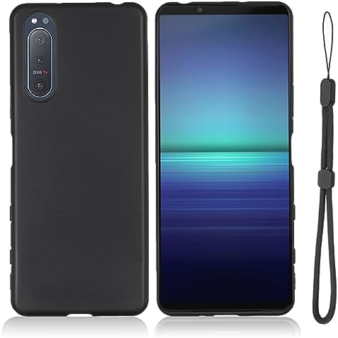 Xperia 5 II / SO-52A / SOG02/ A002SO ケース シリコン 耐衝撃 レンズ保護 超軽量 マット質感 ソニー エクスペリア5II カバー 縄掛け 落下防止 指紋防止 滑り