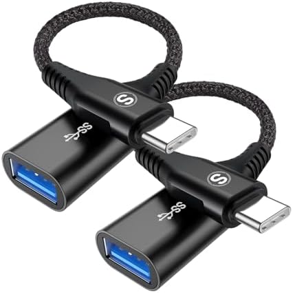 【2本セット】 usb type c 変換アダプタ OTG ケーブル usb 変換アダプタ(Type C-USB3.0 メス) 5Gbps 高速データ転送 Mac Book Pro Mac Book 