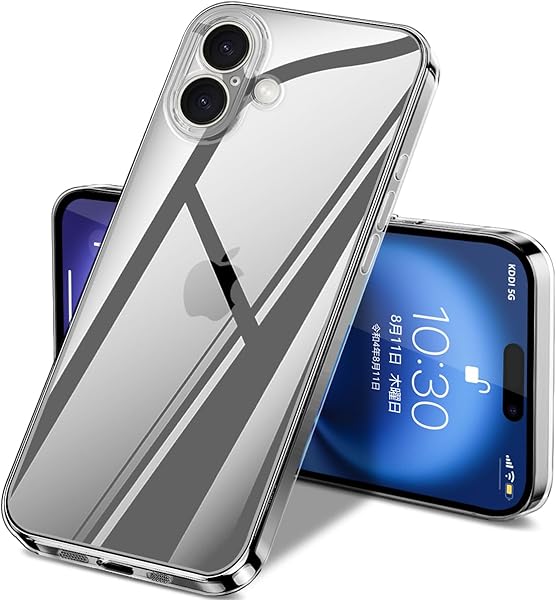 i Phone 16 ケース クリア 全面保護 アイフォン16 ソフト 透明 スマホケース TPU 軽量 薄型 耐衝撃 携帯カバー ストラップホール付き 落下防止 擦り傷防止 6.1インチ 透明【おし