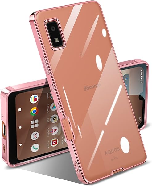 AQUOS wish / wish2 ケース クリア 耐衝撃 SHG06 SH-51C カバー 透明 メッキ加工 ソフト 薄型 ファッション 人気 滑り止め 黄ばみ防止 指紋防止 軽量 TPU ソフト