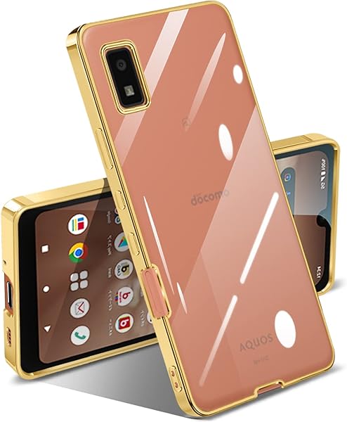 AQUOS wish / wish2 ケース クリア 耐衝撃 SHG06 SH-51C カバー 透明 メッキ加工 ソフト 薄型 ファッション 人気 滑り止め 黄ばみ防止 指紋防止 軽量 TPU ソフト