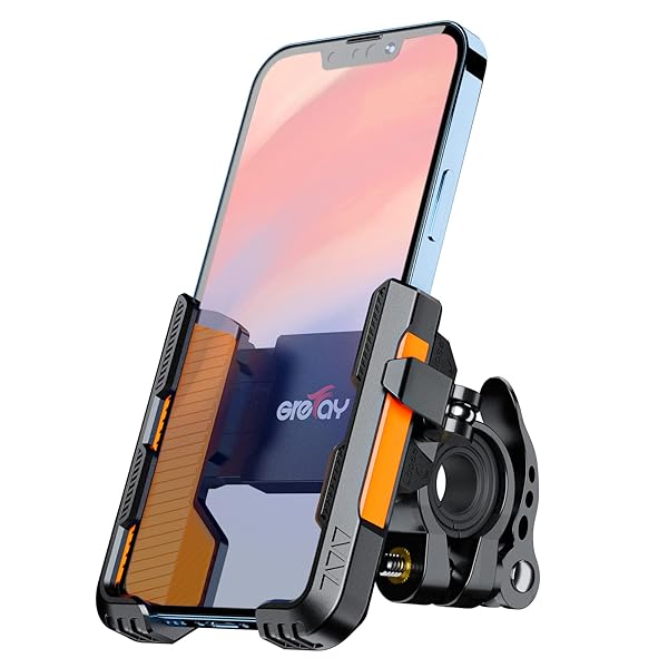 スマホホルダー 自転車 バイク 片手操作 携帯ホルダー オートバイ 電話 マウント スタンド オートバイ バイク スマートフォン振れ止め 脱落防止 携帯 直径20-40mm 360°回転自転車のオート