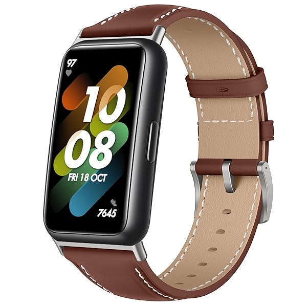 HUAWEI Band 7 バンド PUレザー素材 ベルト ソフト 柔軟性 ビジネス風 交換ベルト レディース & メンズ 革製ストラップ (ブラウン)商品の説明 対応機種 Fpr HUAWE