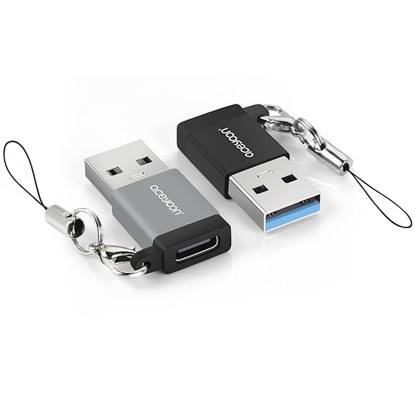 USB Type C 変換アダプタ 両面 USB 3.1 Gen 2 アダプター ヒモ付き 紛失防止 Type C 最大10Gbps 高速データ転送 QC3.0 急速充電 タイプC メス to USB